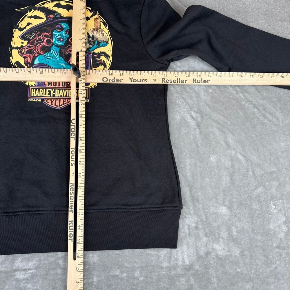 Harley-Davidson Witch Pullover Hoodie Womens Medium Black Motorcycles New NWOT - Picture 7 of 7